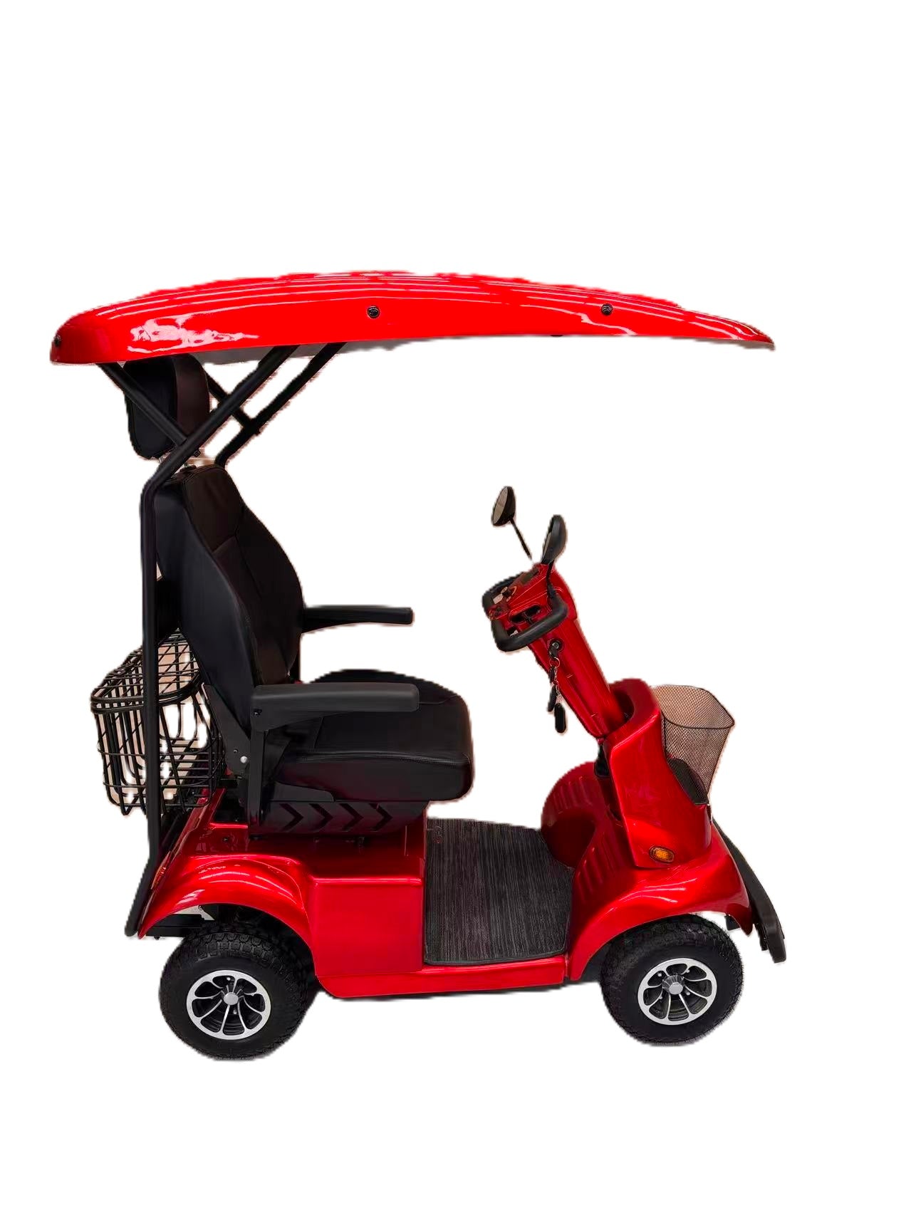 Light Macro Coast 1  REGAL Mobility Scooter WITH CANOPY – RED /SILVER /WHITE (Copy)